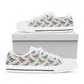 Isometric Tyrannosaurus Pattern Print White Low Top Sneakers
