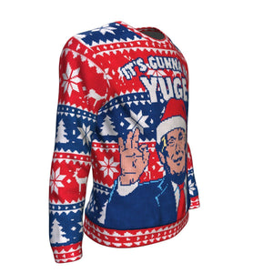 It's Gonna Be YUGE Trump Ugly Christmas Unisex Crewneck Sweatshirt GearFrost