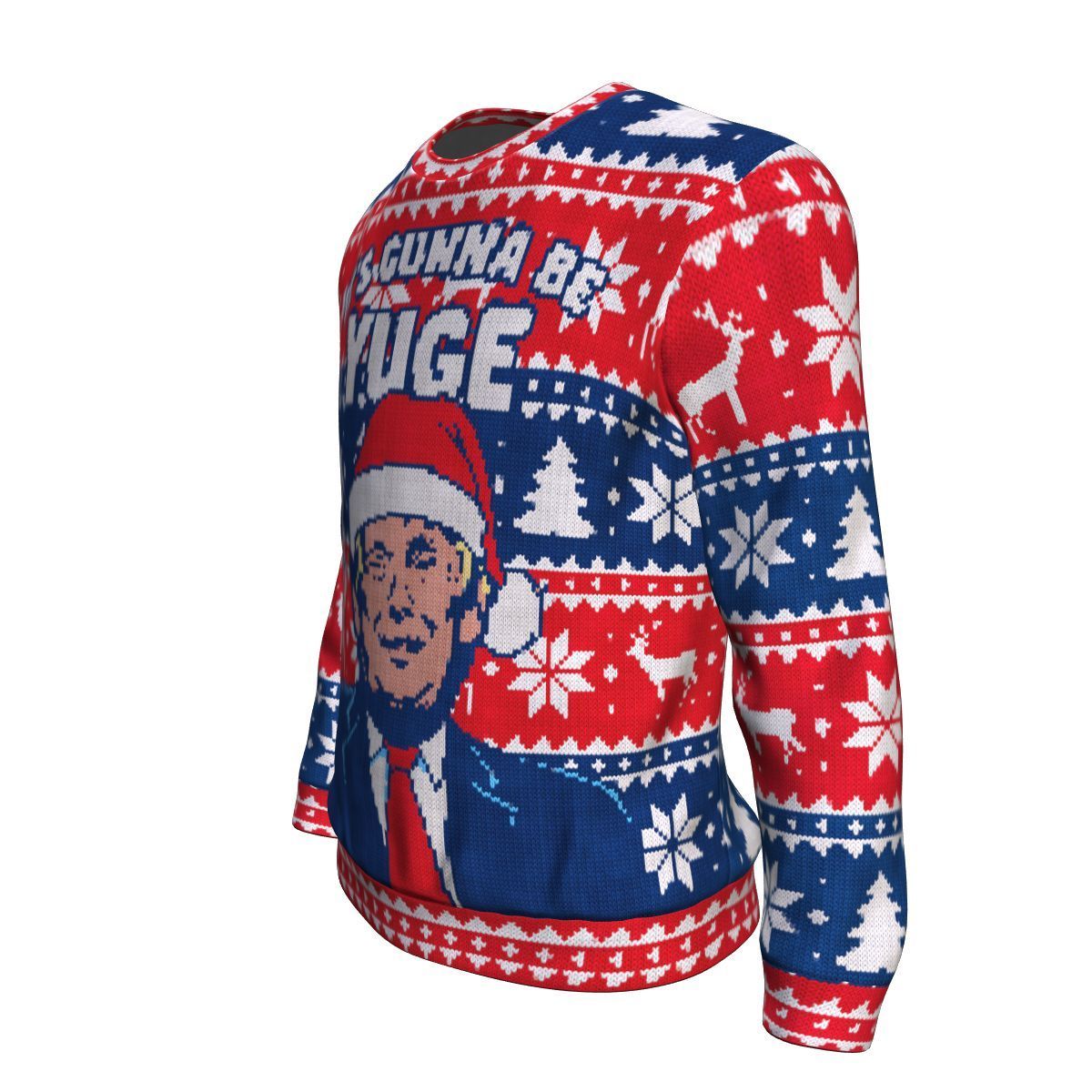 It's Gonna Be YUGE Trump Ugly Christmas Unisex Crewneck Sweatshirt GearFrost