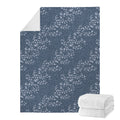 Ivy Flower Denim Jeans Pattern Print Blanket