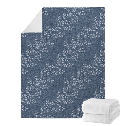 Ivy Flower Denim Jeans Pattern Print Blanket