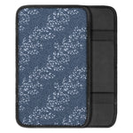 Ivy Flower Denim Jeans Pattern Print Car Center Console Cover