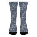 Ivy Flower Denim Jeans Pattern Print Crew Socks