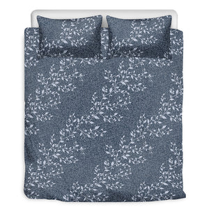 Ivy Flower Denim Jeans Pattern Print Duvet Cover Bedding Set