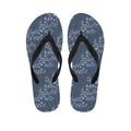 Ivy Flower Denim Jeans Pattern Print Flip Flops