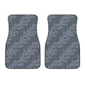 Ivy Flower Denim Jeans Pattern Print Front Car Floor Mats
