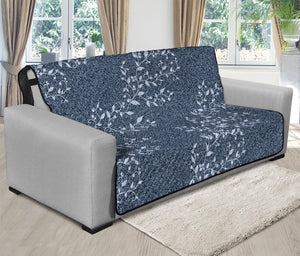 Ivy Flower Denim Jeans Pattern Print Futon Protector