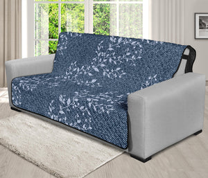 Ivy Flower Denim Jeans Pattern Print Futon Protector