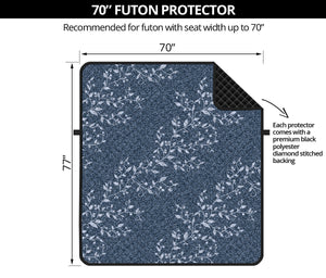 Ivy Flower Denim Jeans Pattern Print Futon Protector