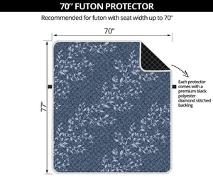 Ivy Flower Denim Jeans Pattern Print Futon Protector