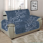 Ivy Flower Denim Jeans Pattern Print Half Sofa Protector