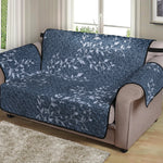 Ivy Flower Denim Jeans Pattern Print Loveseat Protector