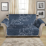 Ivy Flower Denim Jeans Pattern Print Loveseat Protector