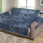 Ivy Flower Denim Jeans Pattern Print Loveseat Protector