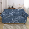 Ivy Flower Denim Jeans Pattern Print Loveseat Slipcover