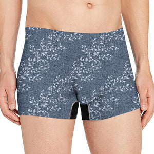 Ivy Flower Denim Jeans Pattern Print Men's Boxer Briefs