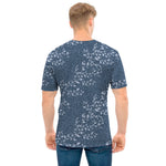 Ivy Flower Denim Jeans Pattern Print Men's T-Shirt