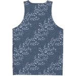 Ivy Flower Denim Jeans Pattern Print Men's Tank Top