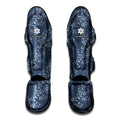 Ivy Flower Denim Jeans Pattern Print Muay Thai Shin Guards
