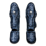 Ivy Flower Denim Jeans Pattern Print Muay Thai Shin Guard