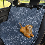 Ivy Flower Denim Jeans Pattern Print Pet Car Back Seat Cover