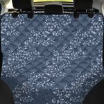 Ivy Flower Denim Jeans Pattern Print Pet Car Back Seat Cover