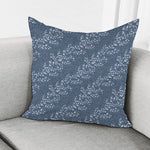 Ivy Flower Denim Jeans Pattern Print Pillow Cover