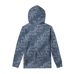 Ivy Flower Denim Jeans Pattern Print Pullover Hoodie