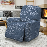 Ivy Flower Denim Jeans Pattern Print Recliner Slipcover