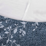 Ivy Flower Denim Jeans Pattern Print Sofa Cover