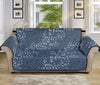 Ivy Flower Denim Jeans Pattern Print Sofa Protector