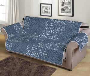 Ivy Flower Denim Jeans Pattern Print Sofa Protector