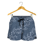 Ivy Flower Denim Jeans Pattern Print Women's Shorts