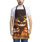 Jack-O'-Lantern Halloween Pumpkin Print Apron