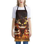 Jack-O'-Lantern Halloween Pumpkin Print Apron