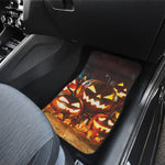 Jack-O'-Lantern Halloween Pumpkin Print Front Car Floor Mats