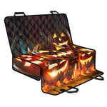 Jack-O'-Lantern Halloween Pumpkin Print Pet Car Back Seat Cover