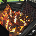 Jack-O'-Lantern Halloween Pumpkin Print Pet Car Back Seat Cover