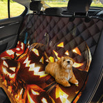 Jack-O'-Lantern Halloween Pumpkin Print Pet Car Back Seat Cover
