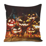 Jack-O'-Lantern Halloween Pumpkin Print Pillow Cover