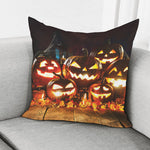 Jack-O'-Lantern Halloween Pumpkin Print Pillow Cover