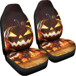 Jack-O'-Lantern Halloween Pumpkin Print Universal Fit Car Seat Covers