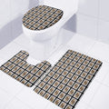Jack Of Clubs Playing Card Pattern Print 3 Piece Bath Mat Set