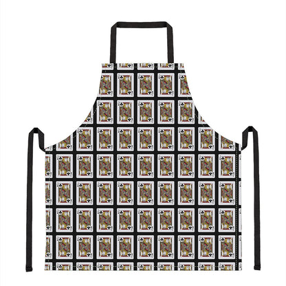 Jack Of Clubs Playing Card Pattern Print Apron