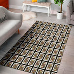 Jack Of Clubs Playing Card Pattern Print Area Rug
