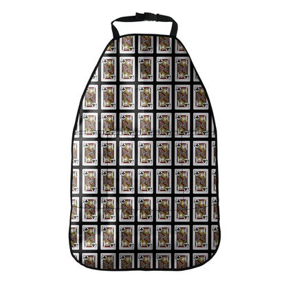 Jack Of Clubs Playing Card Pattern Print Car Seat Organizers