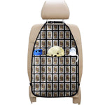 Jack Of Clubs Playing Card Pattern Print Car Seat Organizers