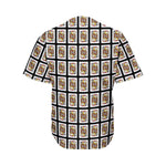 Jack Of Clubs Playing Card Pattern Print Men's Baseball Jersey