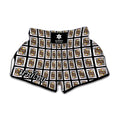 Jack Of Clubs Playing Card Pattern Print Muay Thai Boxing Shorts