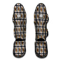 Jack Of Clubs Playing Card Pattern Print Muay Thai Shin Guards